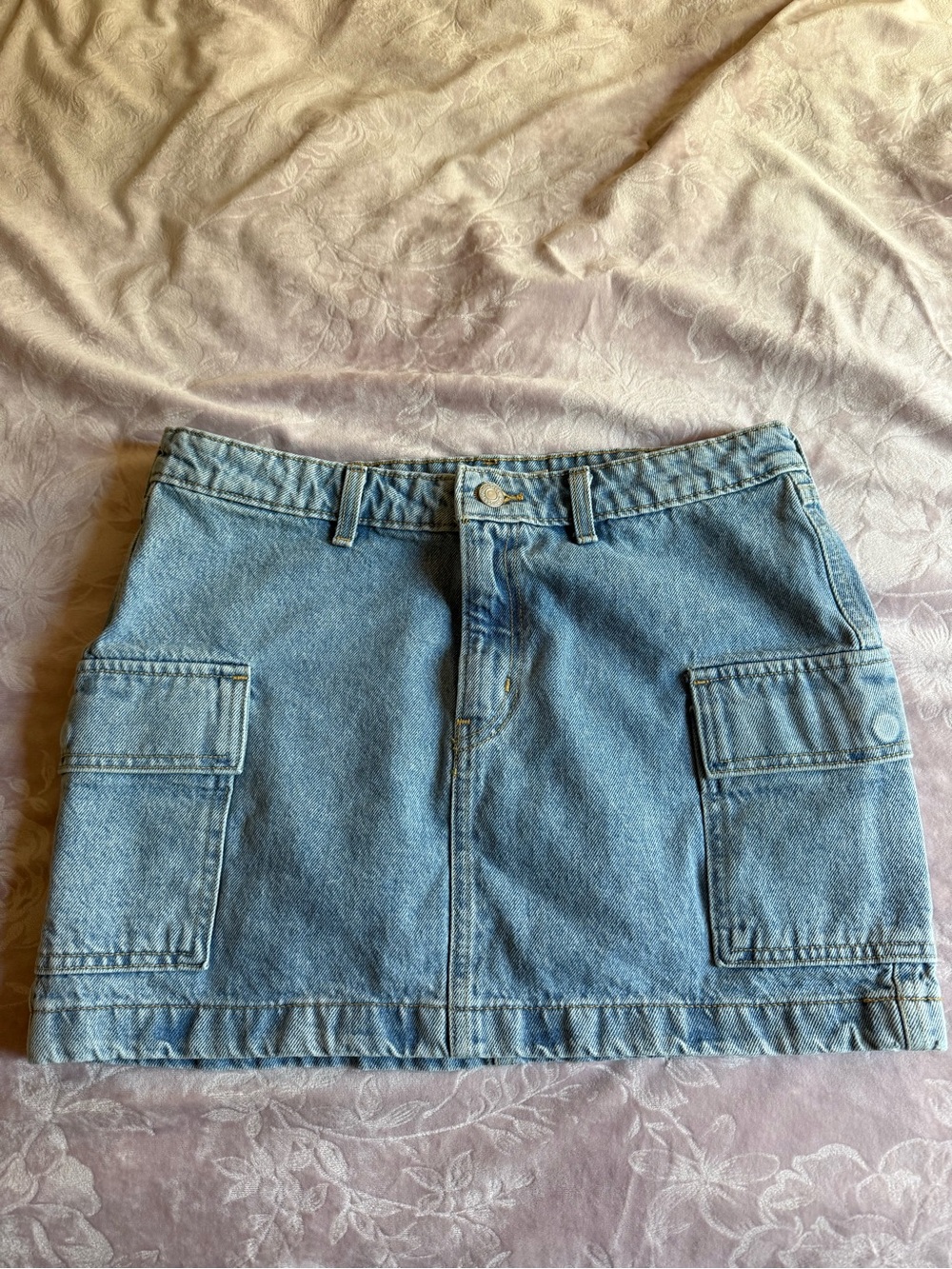 Levi's Light Blue Denim Mini Skirt